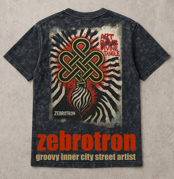 Acid Wash Oversize Striped Relic